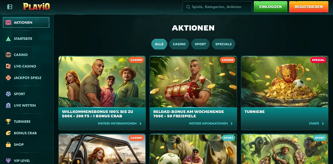 Boni und Promotionen Boni und Promotionen