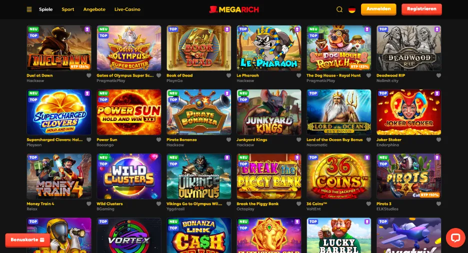 Spielauswahl Spielauswahl