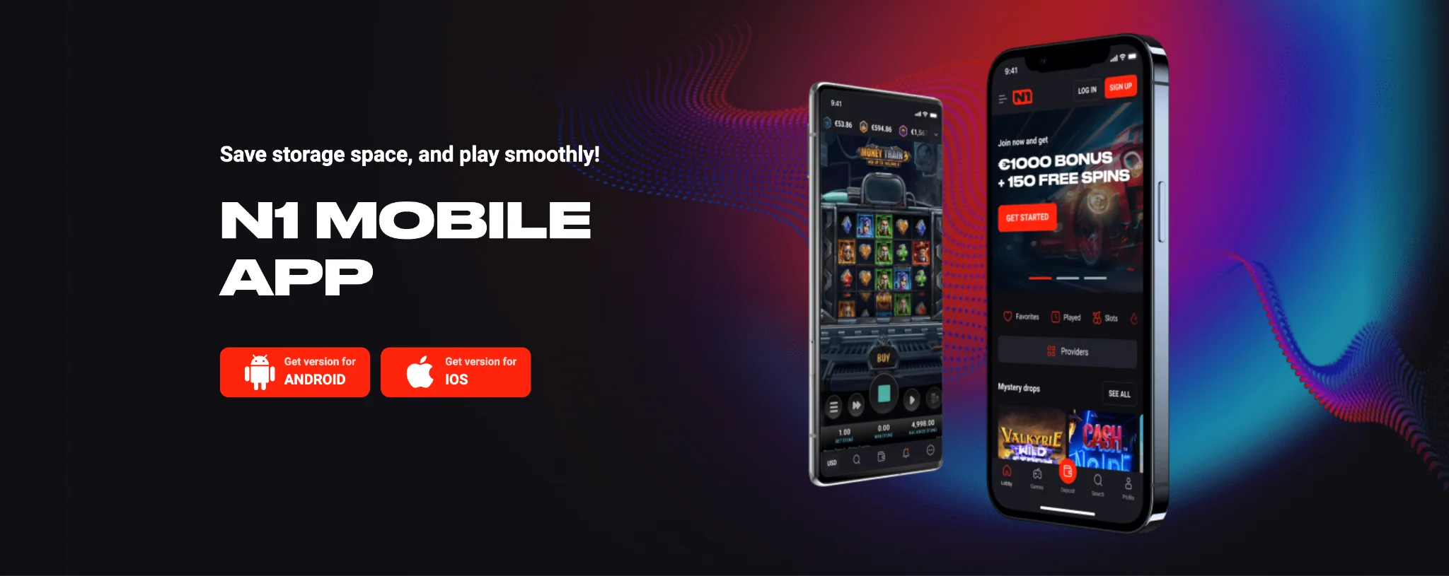 N1 Mobil casino og app