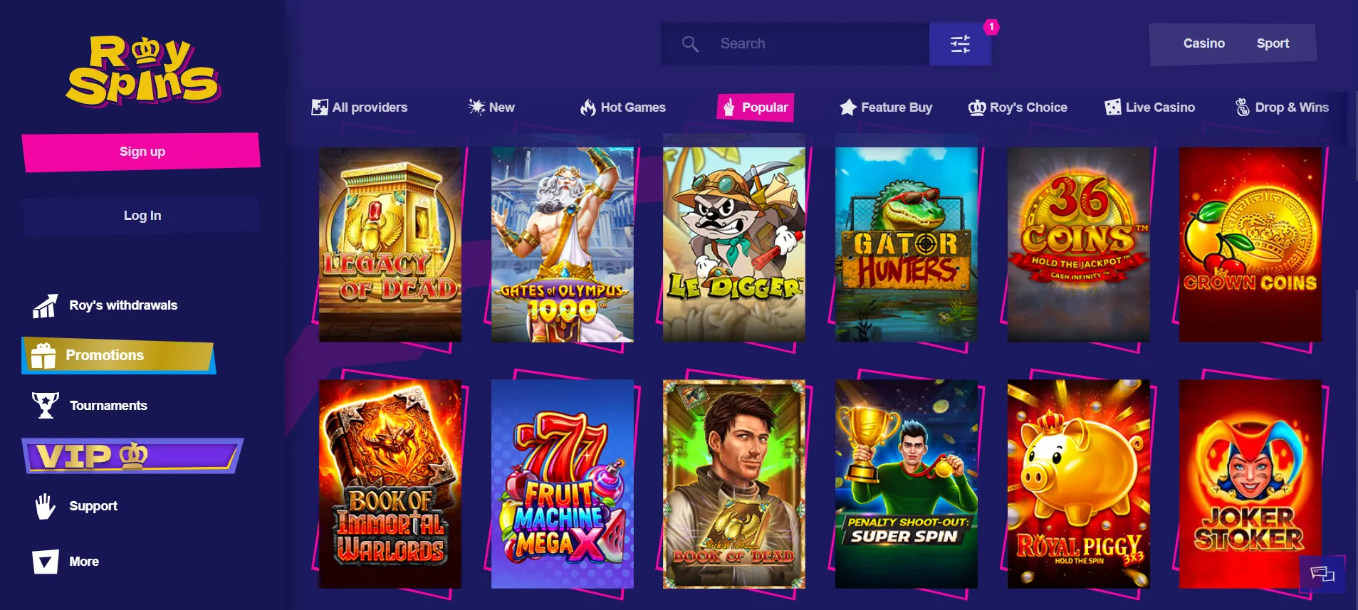 Royspins