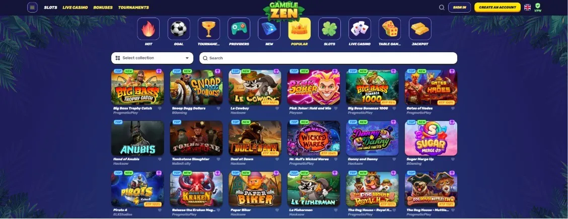 Gamblezen kasiino Gamblezen kasiino