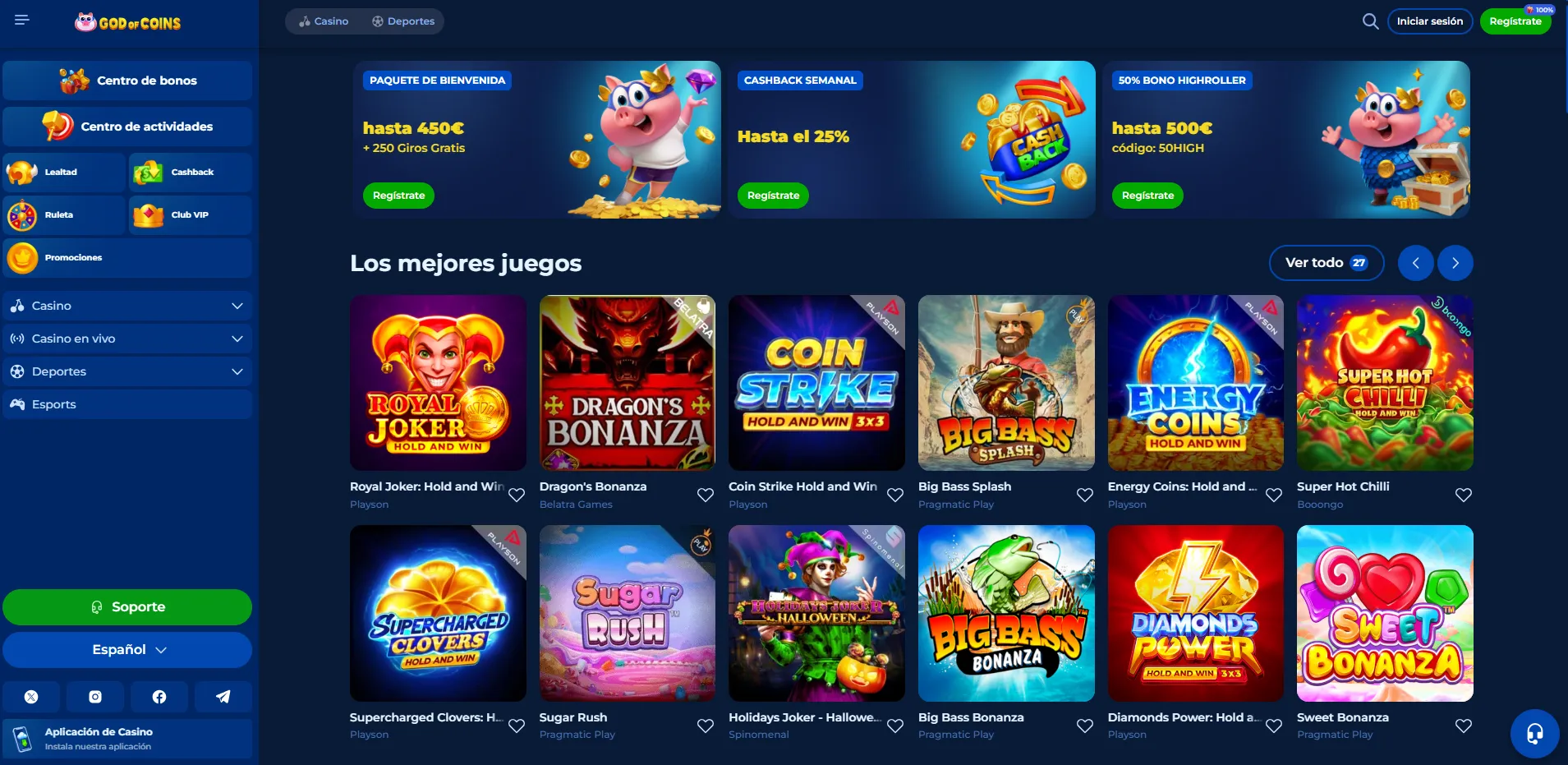 GodOfCoins Casino