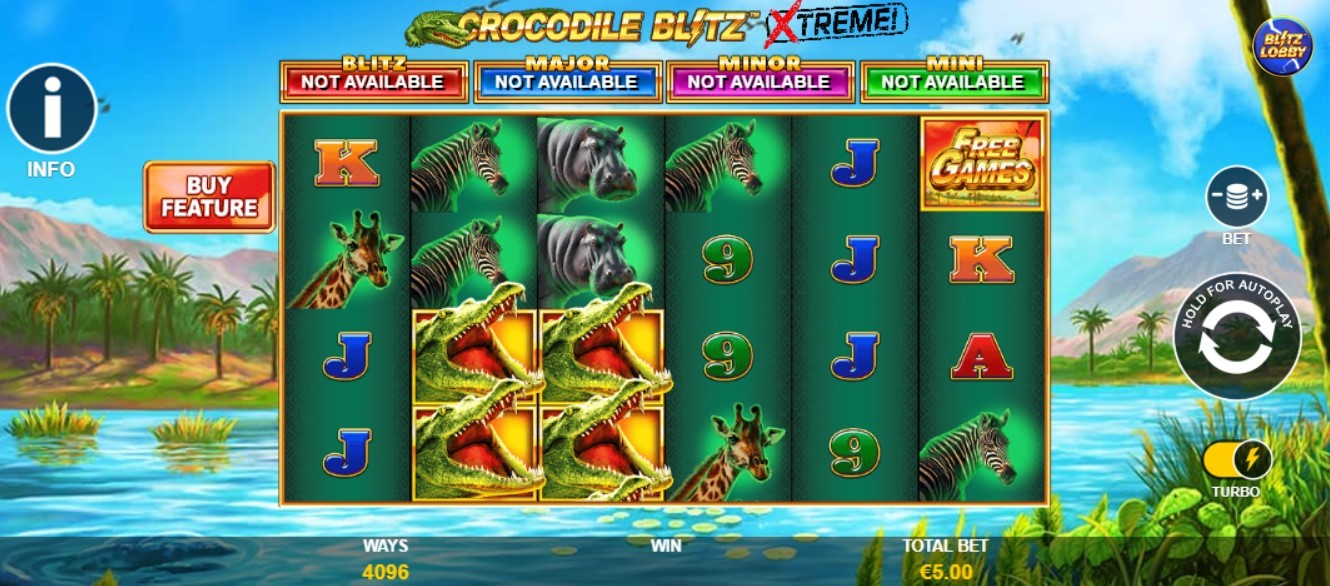 Juego demo de Crocodile Blitz Xtreme tragaperras