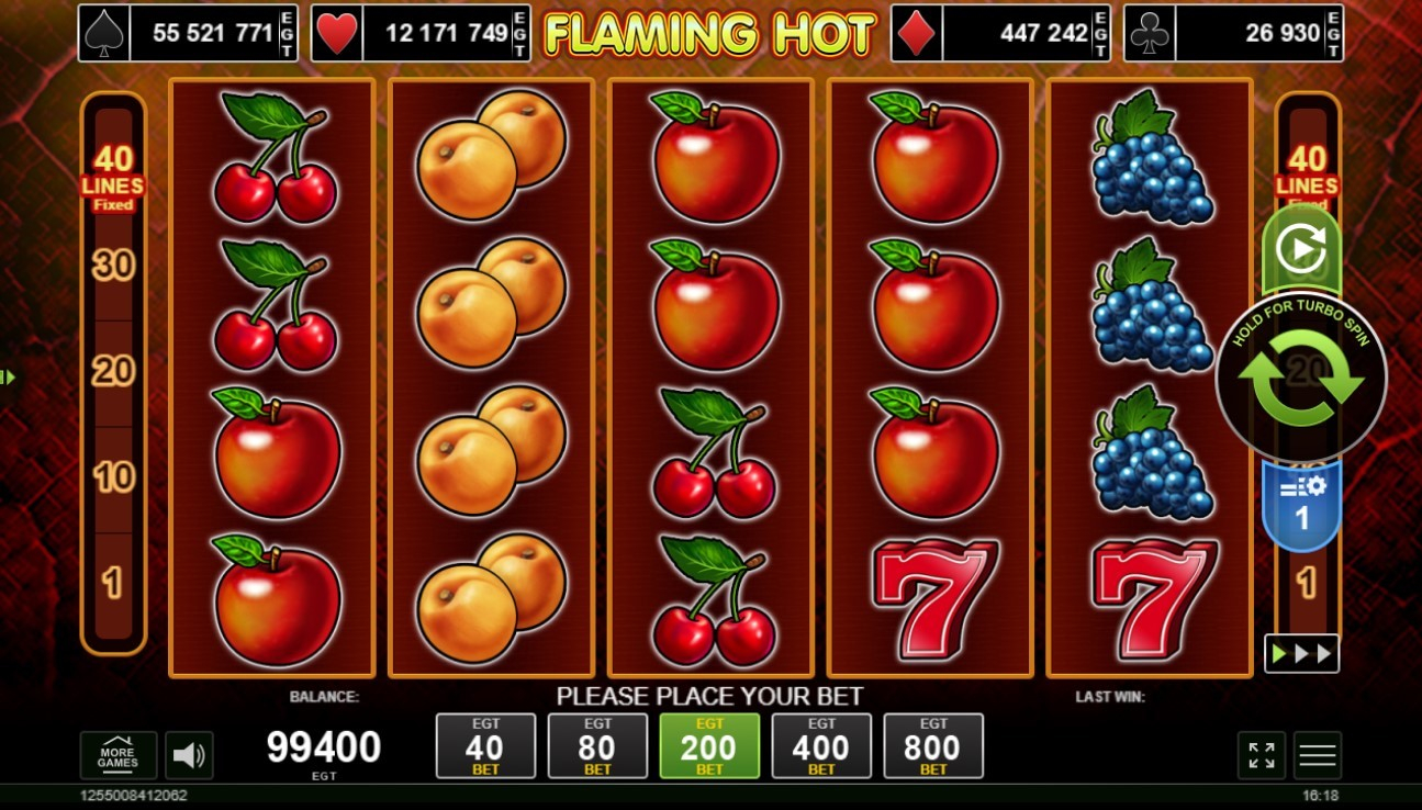 Juego demo de Flaming Hot tragaperras