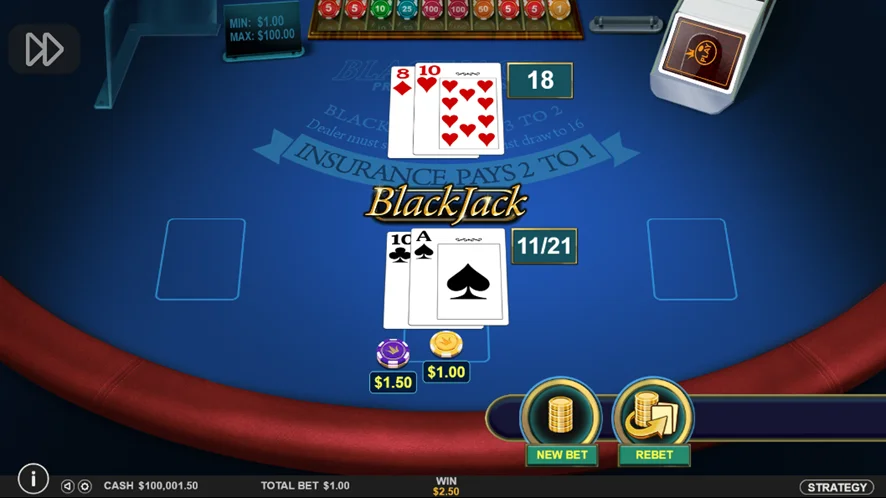 Blackjack Europeo