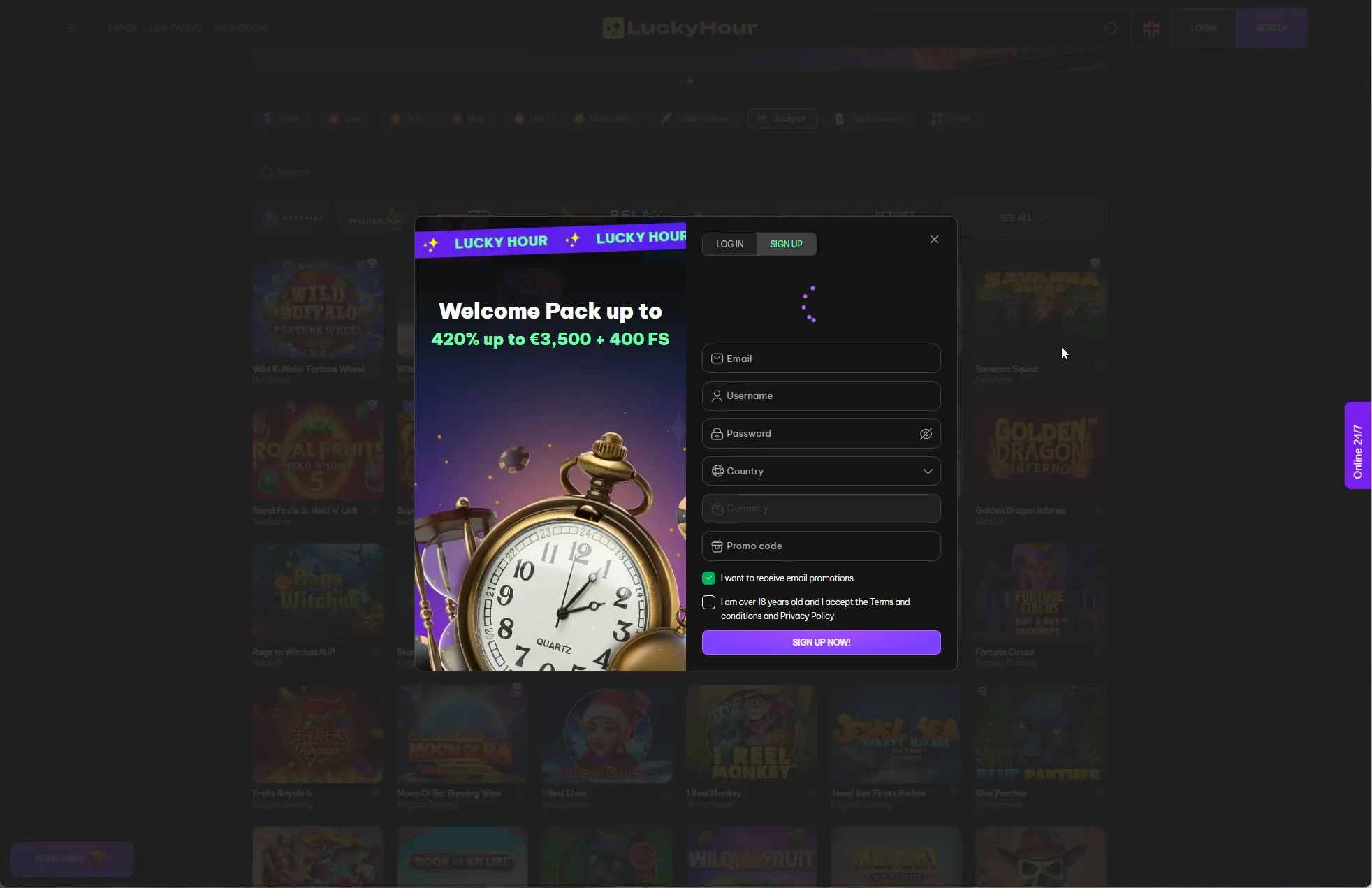 LuckyHour Casino