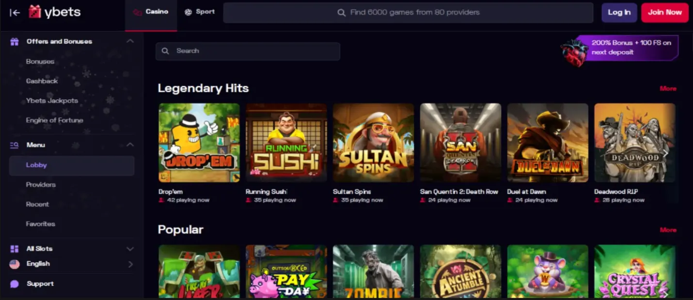 Ybets Casino
