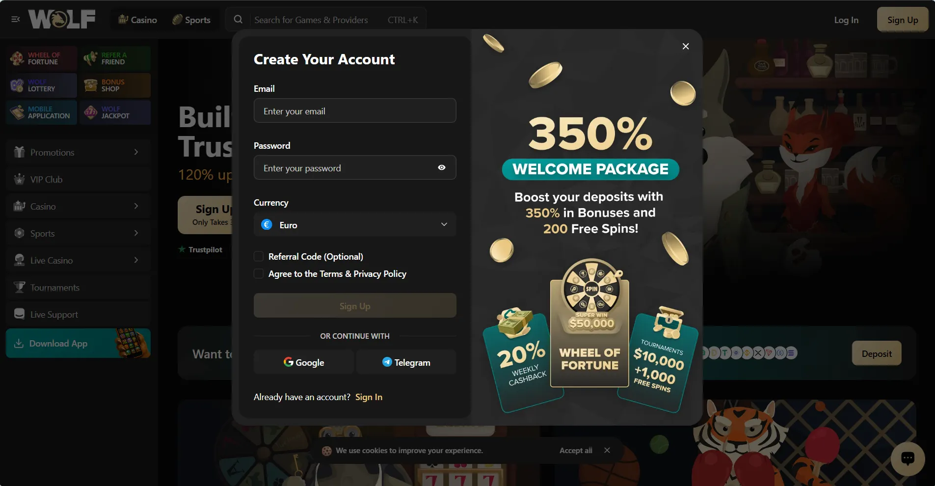 Wolf.io &Kappa;&alpha;&zeta;ί&nu;&omicron;