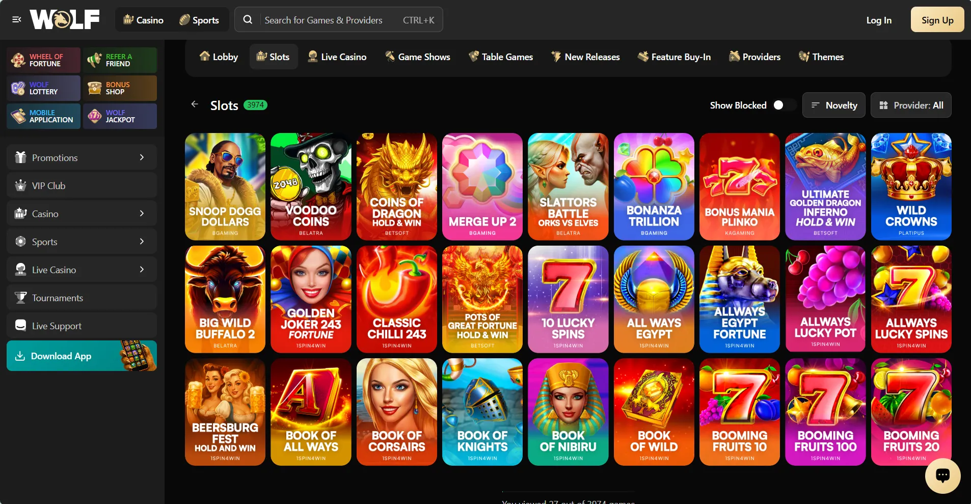 Wolf.io &Kappa;&alpha;&zeta;ί&nu;&omicron;&nbsp;