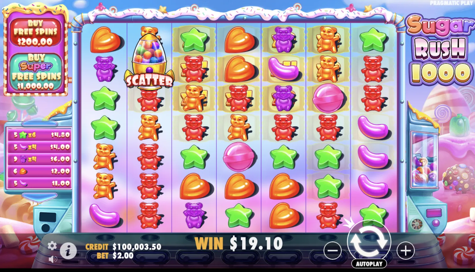 Sugar Rush 1000