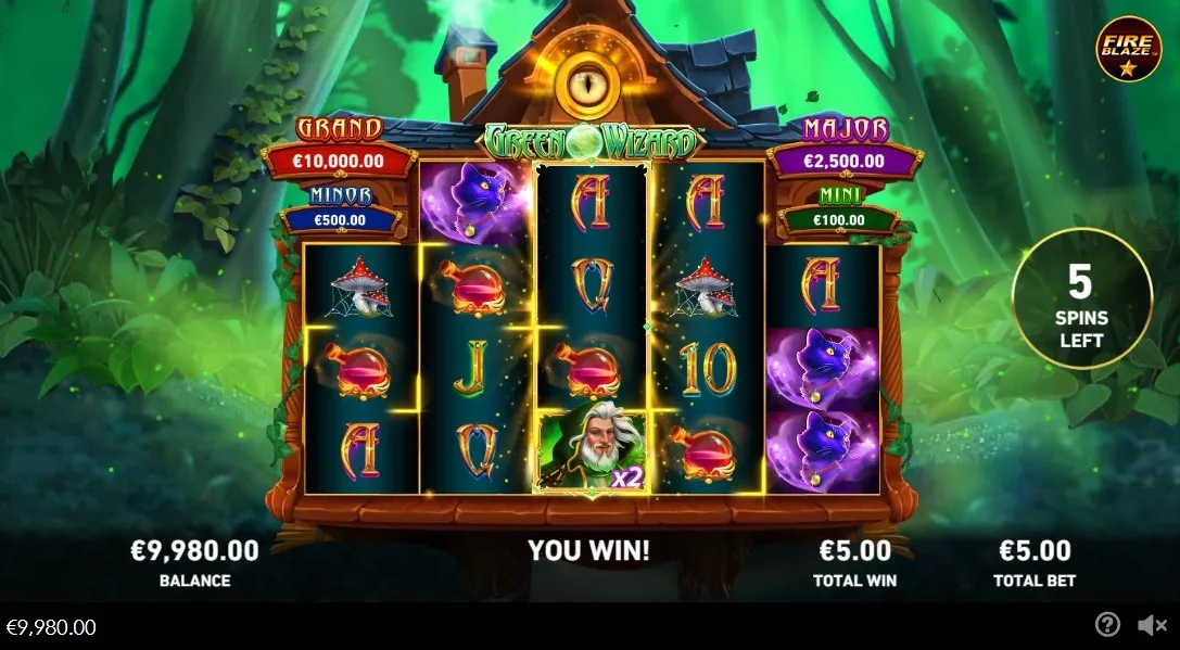 Fire Blaze: Green Wizard