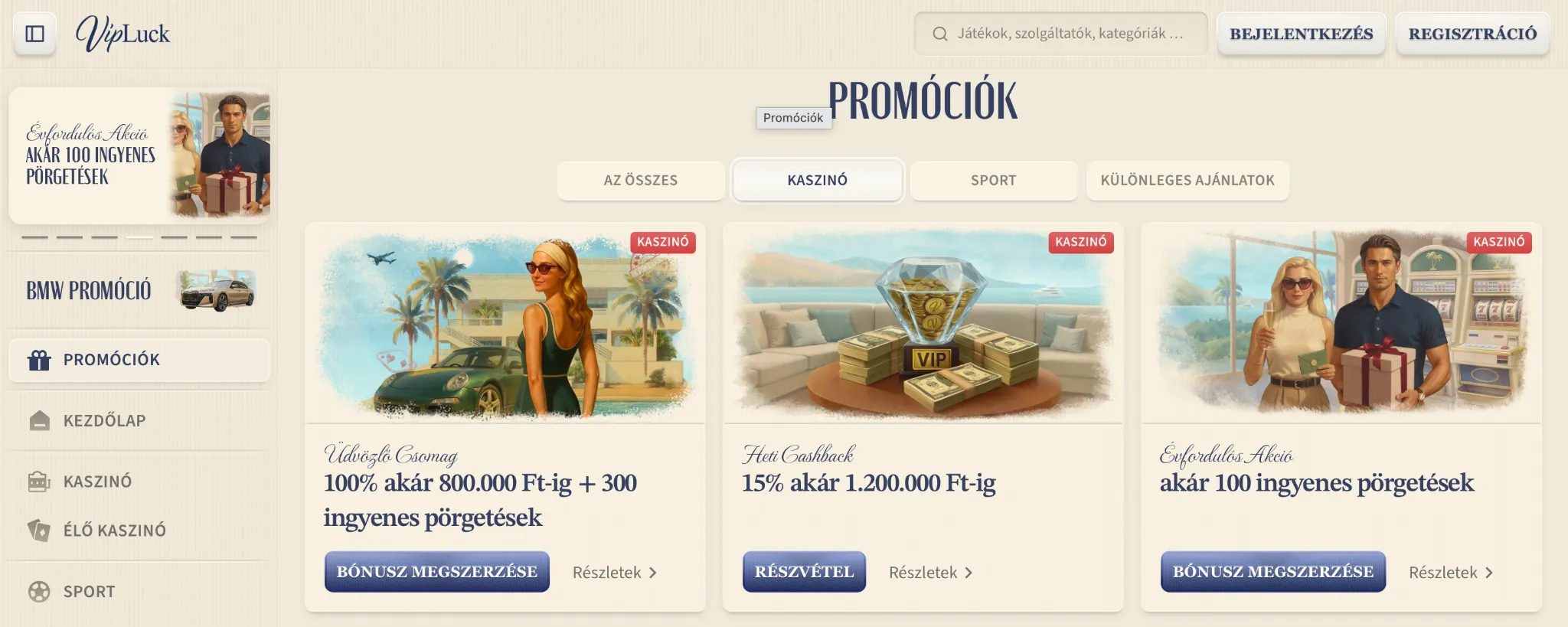 B&oacute;nuszok &eacute;s Prom&oacute;ci&oacute;k