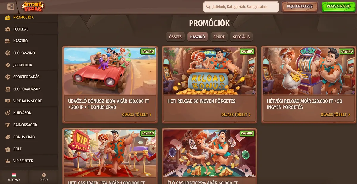 Bónuszok és Promóciók