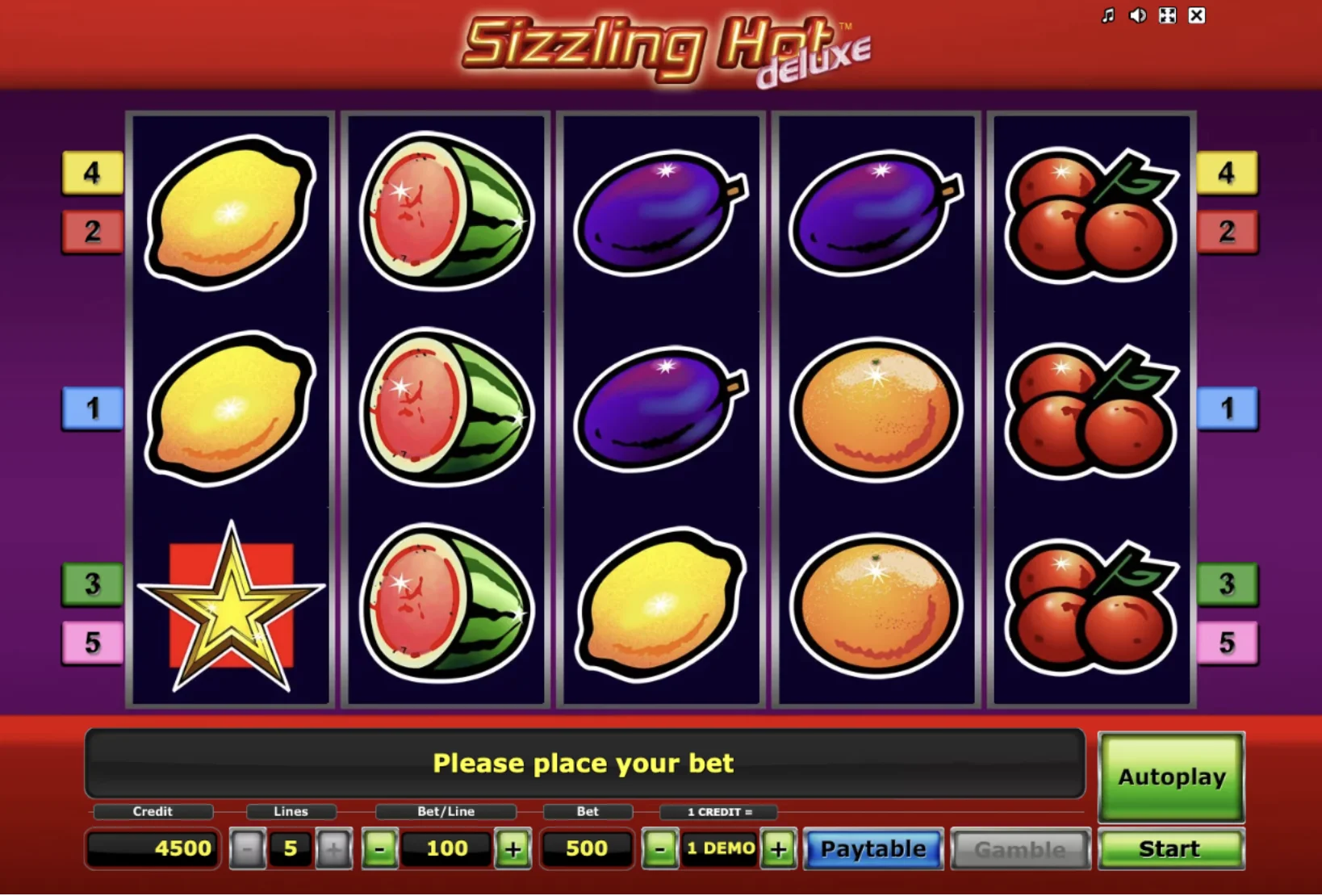 Sizzling Hot Deluxe