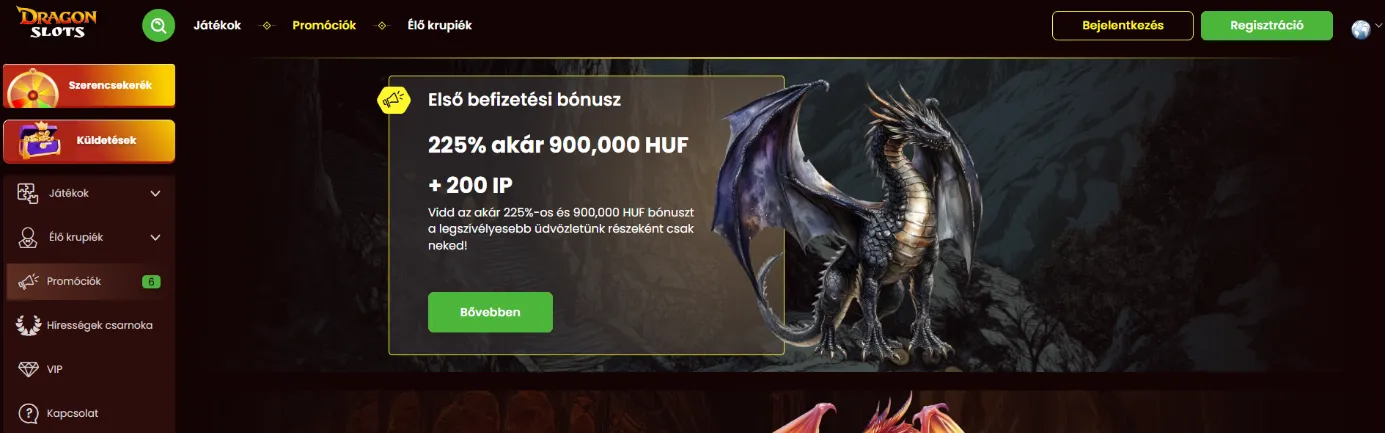 Bónuszok, promóciók
