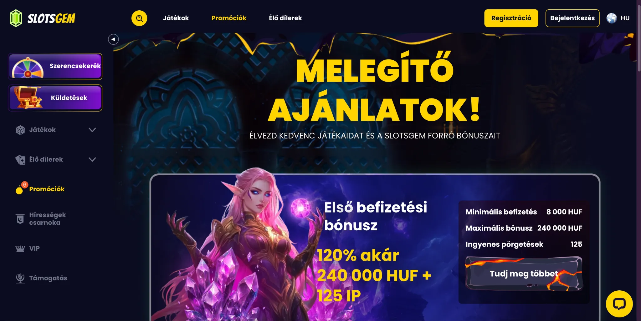 Bónuszok és Promóciók Bónuszok és Promóciók
