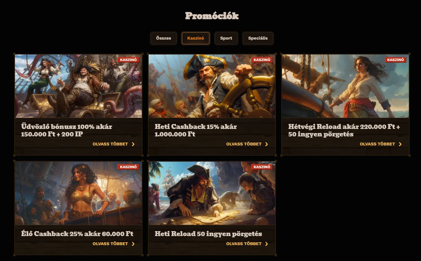Bónuszok, ajánlatok