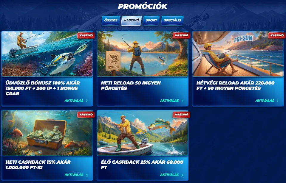 Bónuszok és promók