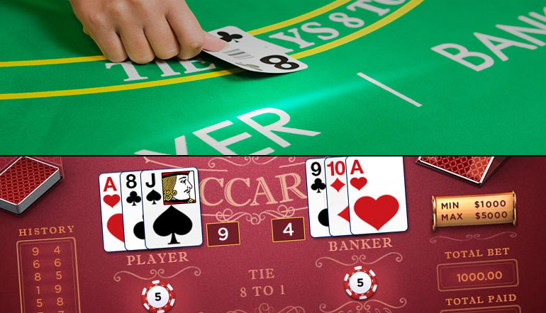 baccarat live vs. online