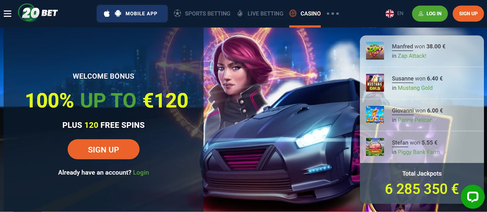 20Bet online kockarnica