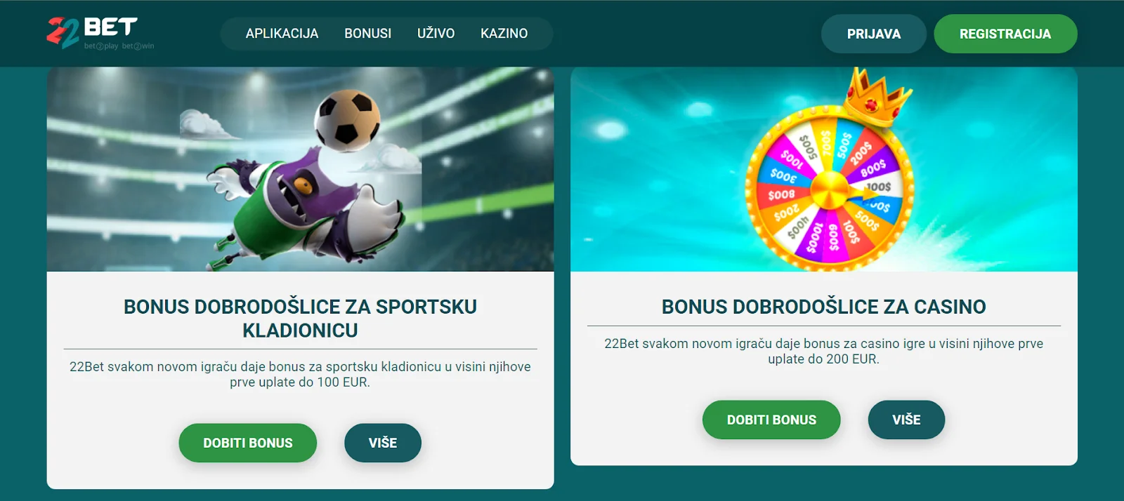 22Bet online casino
