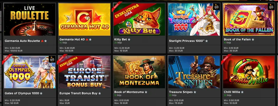 Germania online kockarnica