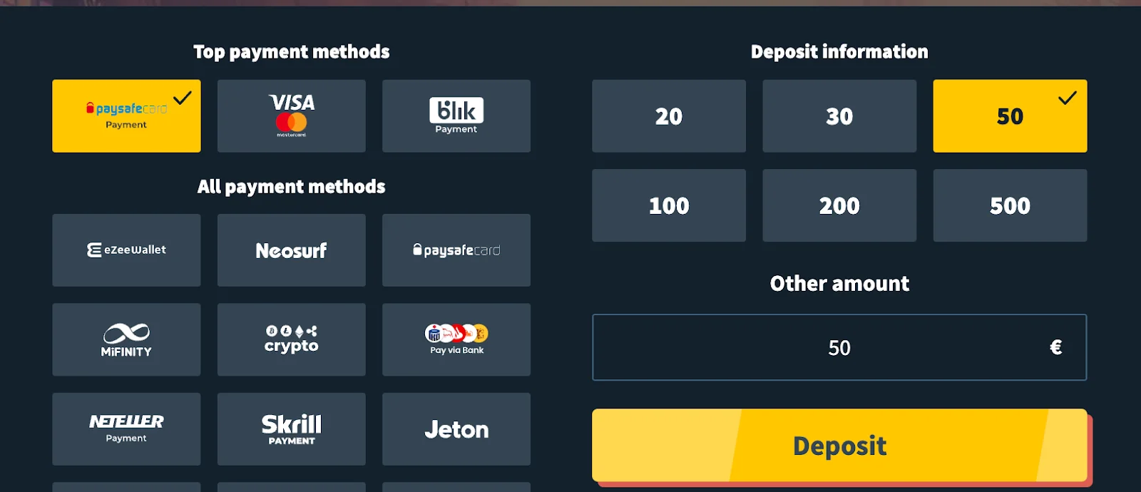 Snatch casino snimka zaslona