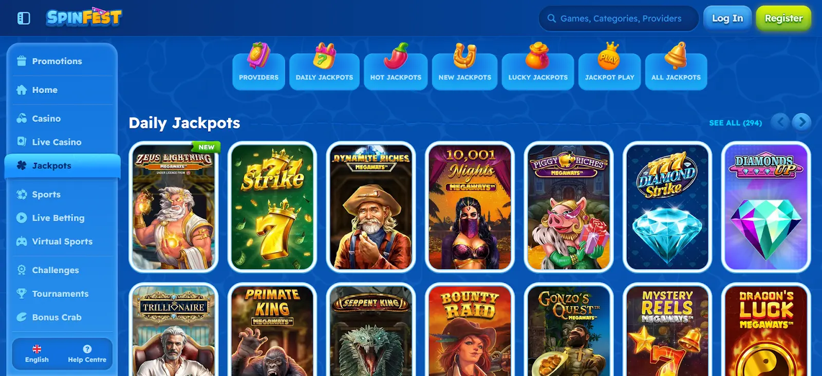 Spinfest online kockarnica