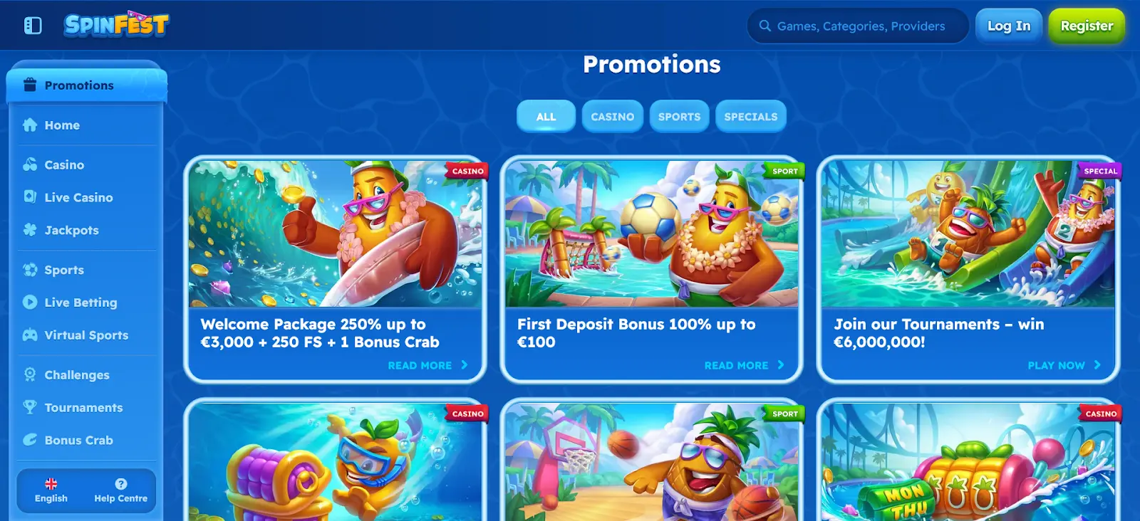 Spinfest online kockarnica