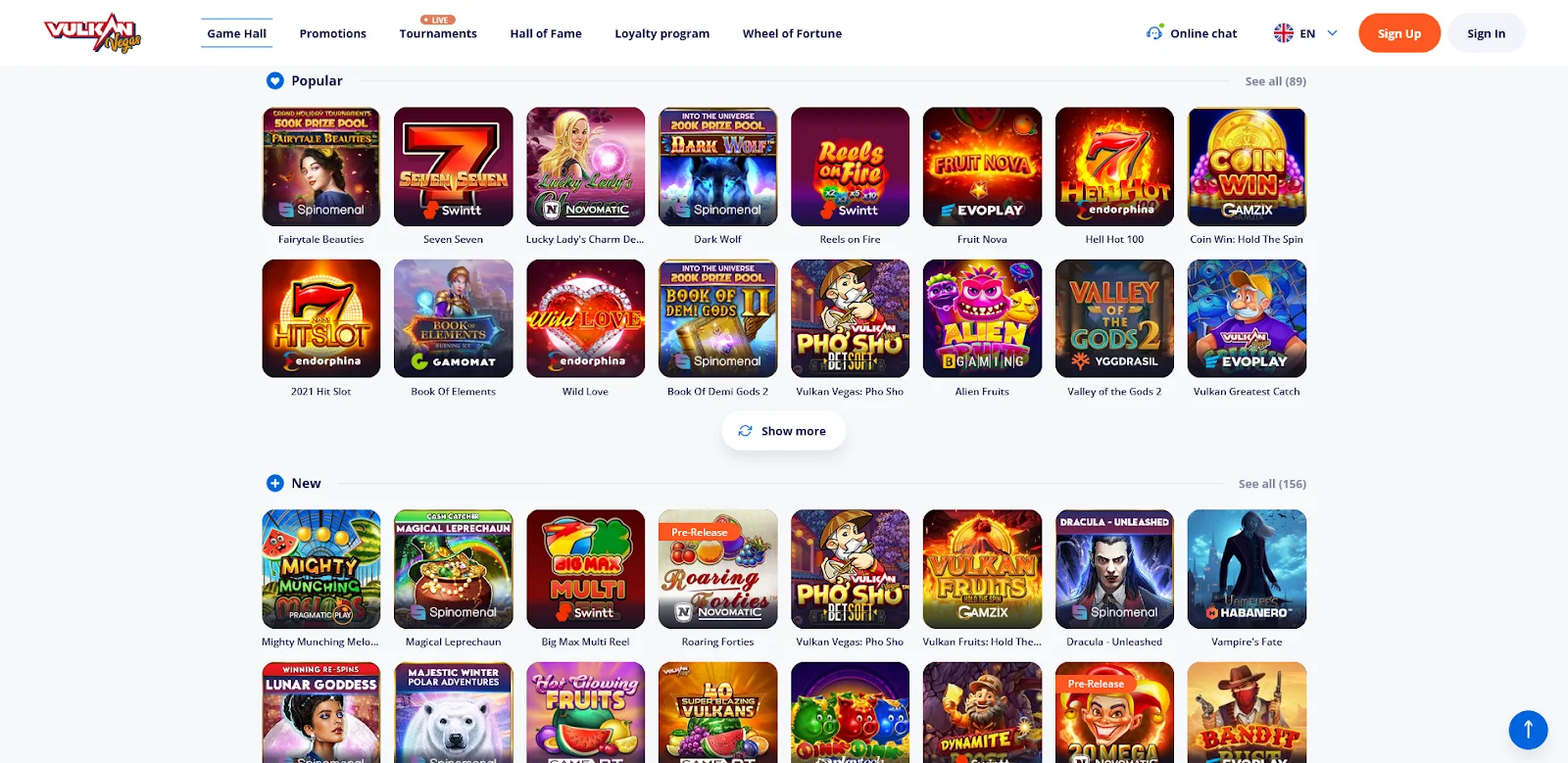 Vulkan Vegas Casino recenzija