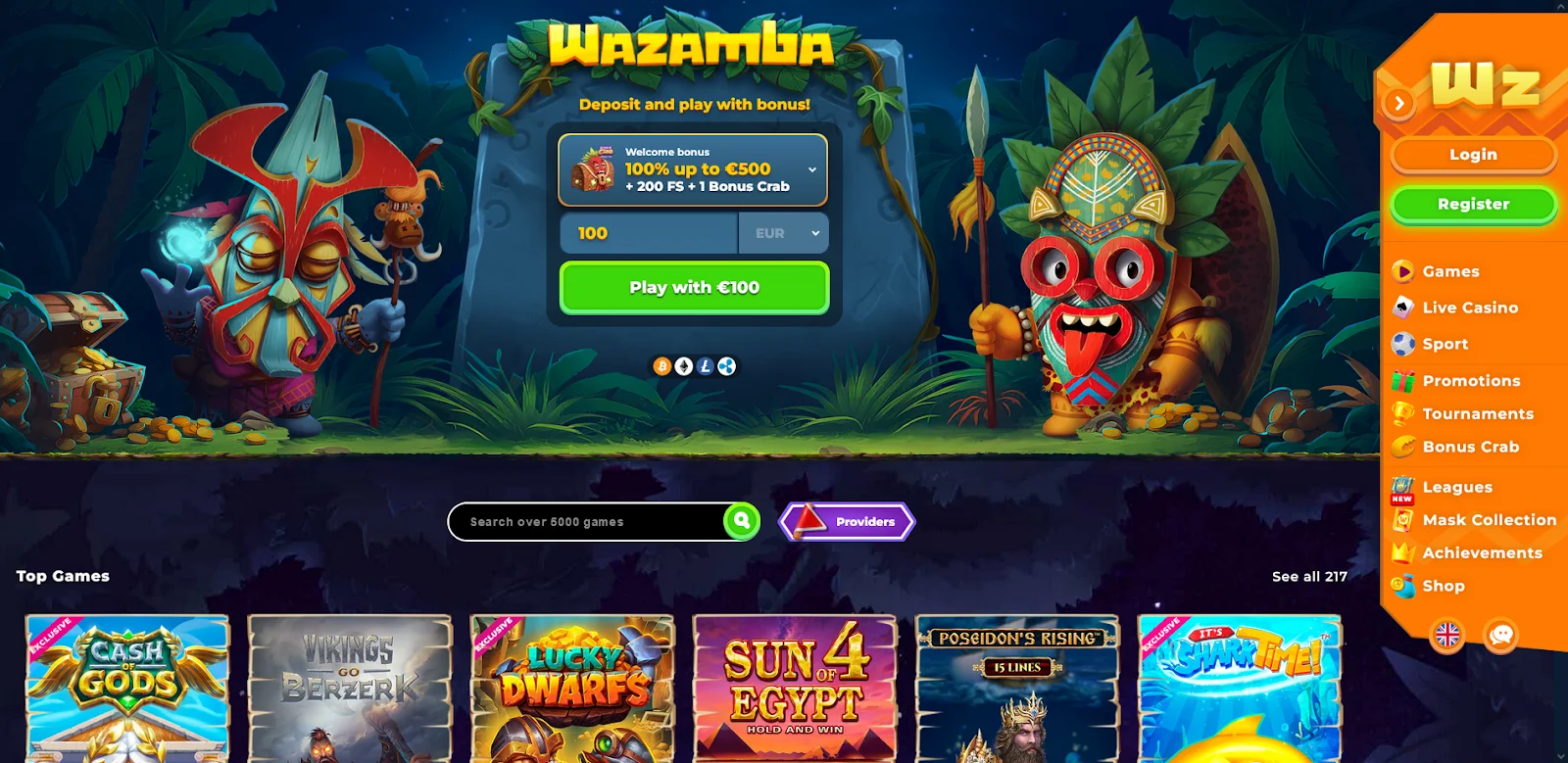 Wazamba online kockarnica