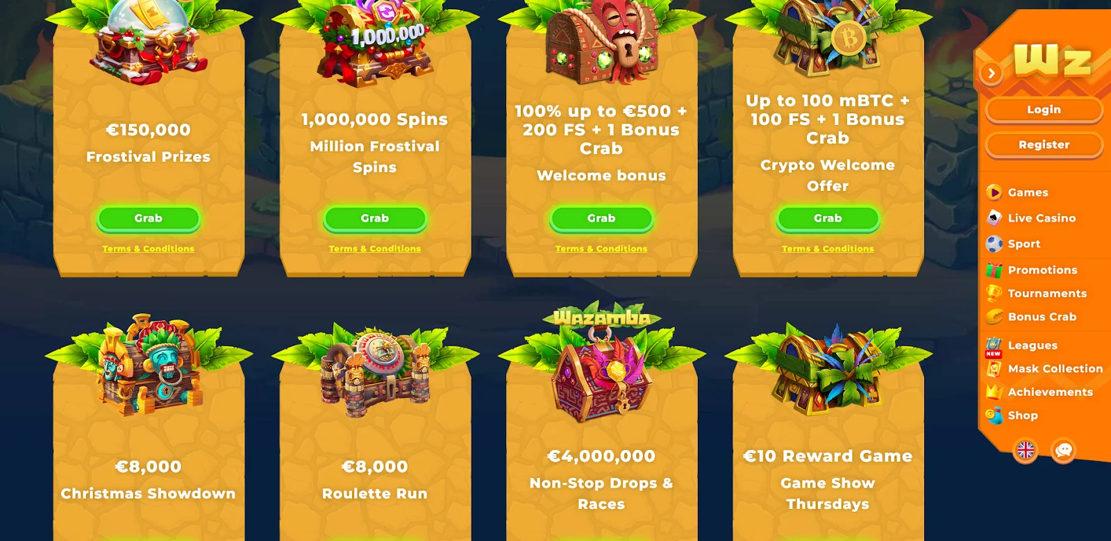 Wazamba online casino