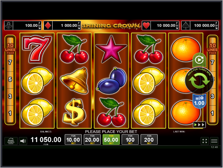 Shining Crown casino slot