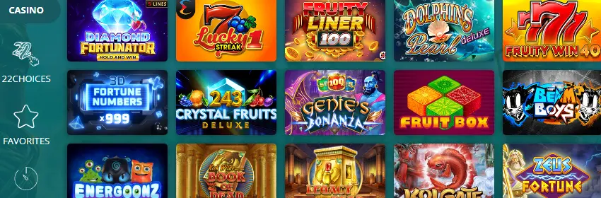 Best Casino Games at 22Bet