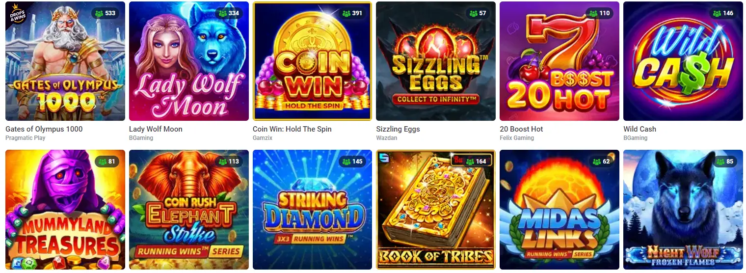 Best Casino Games at 20 Bet