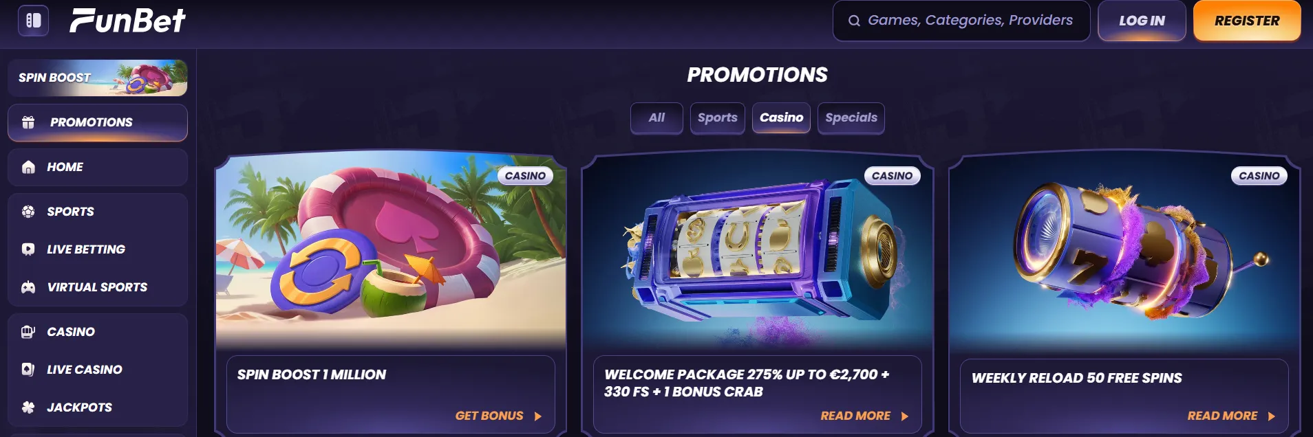 Bonuses and Promotions