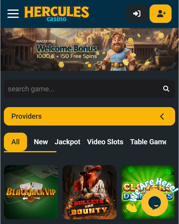Hercules spilavíti og app Hercules spilavíti og app