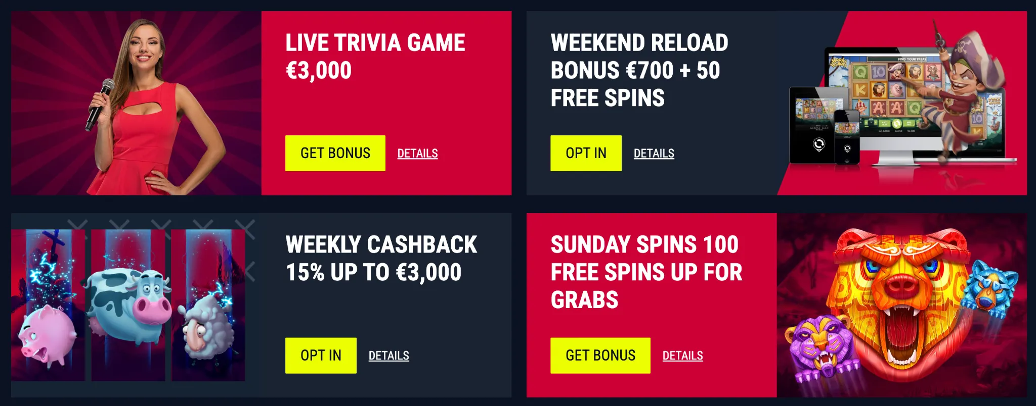 Bonuses and Promotions