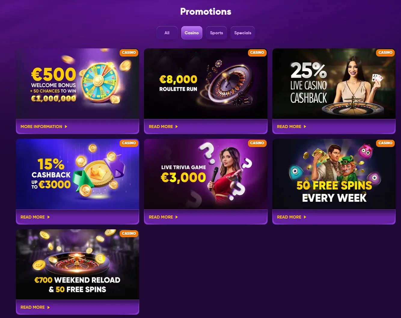 Bonuses and Promotions