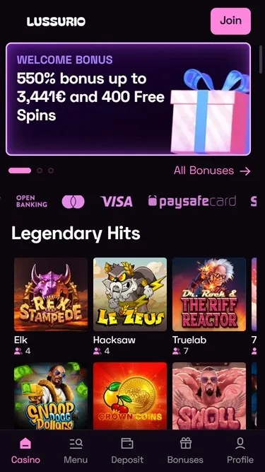 Lussurio Casino and App Lussurio Casino and App
