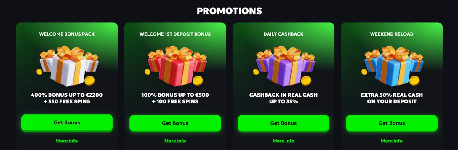 Bonuses and Promotions