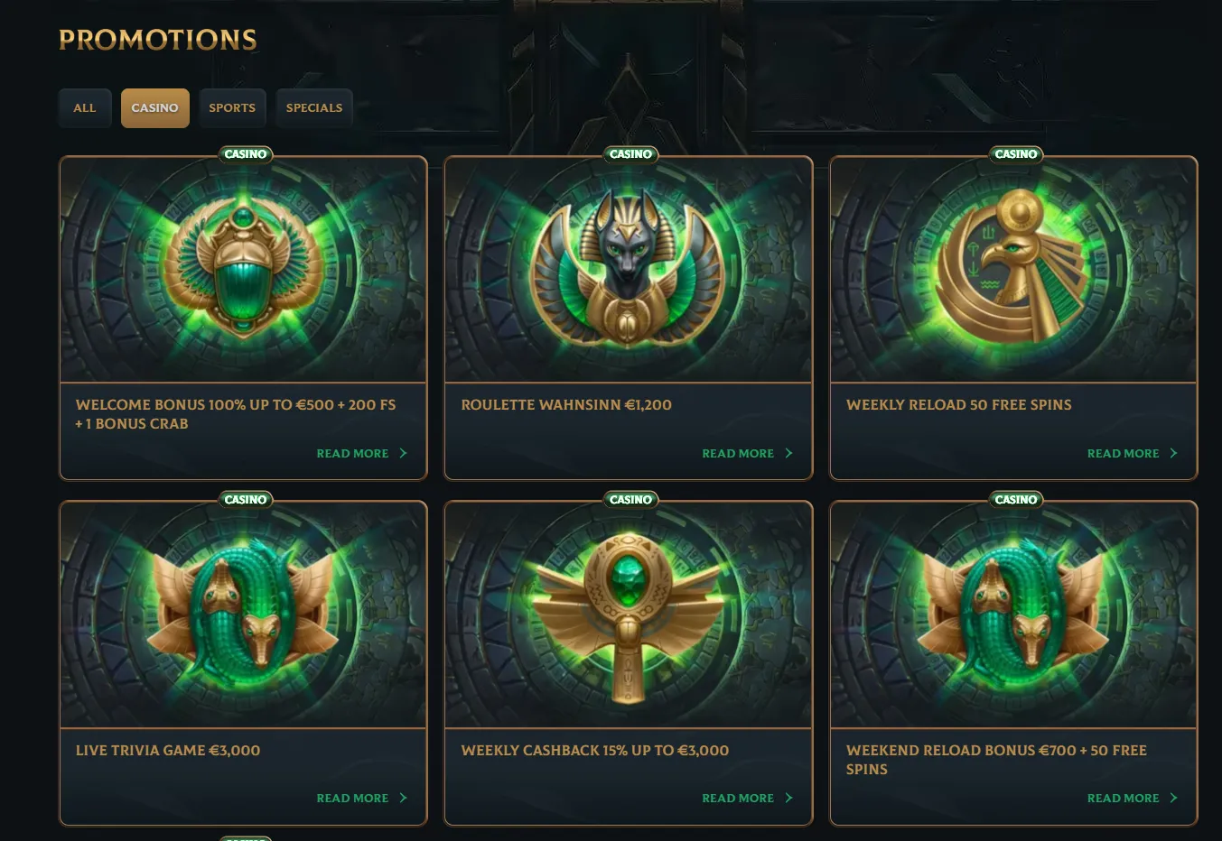 Bonuses and Promotions