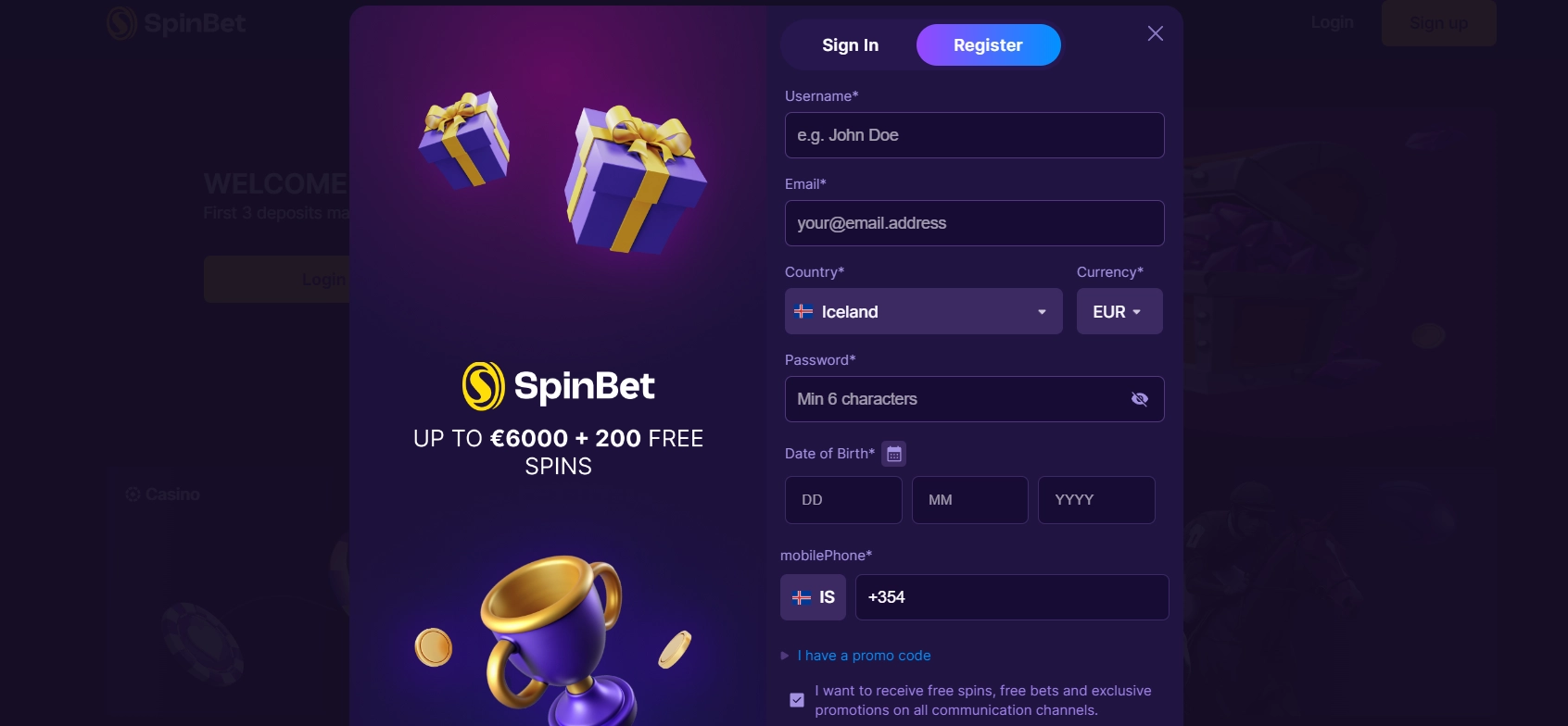 SpinBet Casino