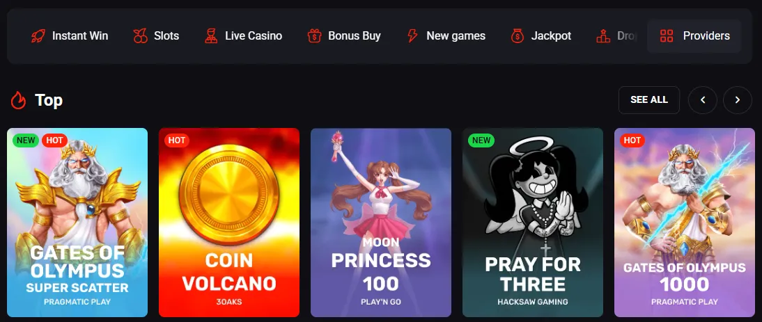 Selection of games