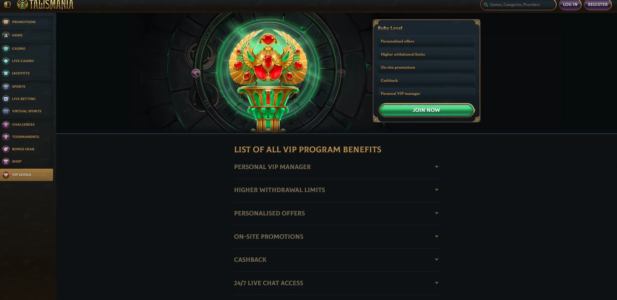 Talismania Casino