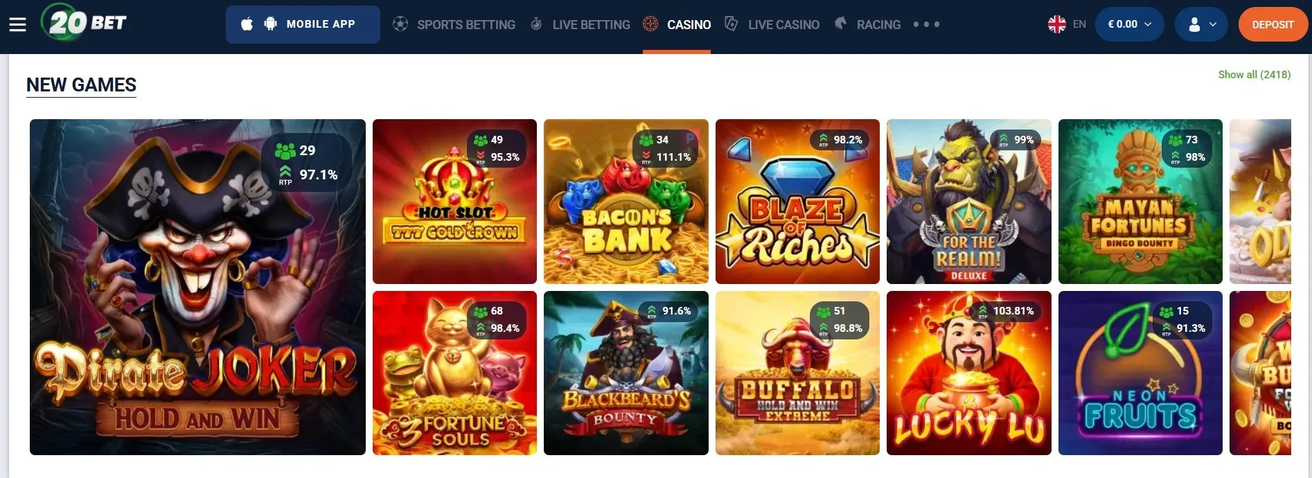 20Bet Casino