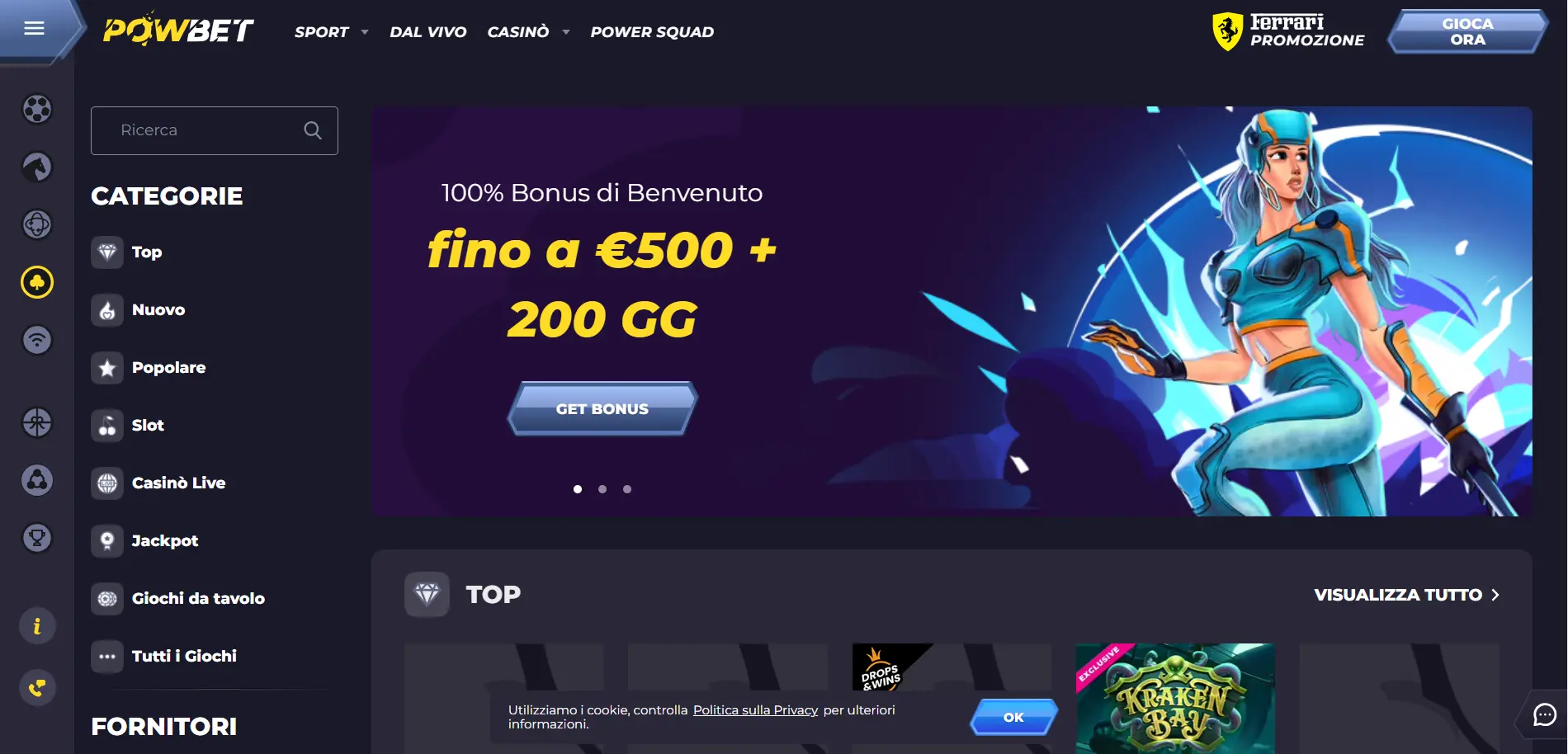 Powbet Casino online