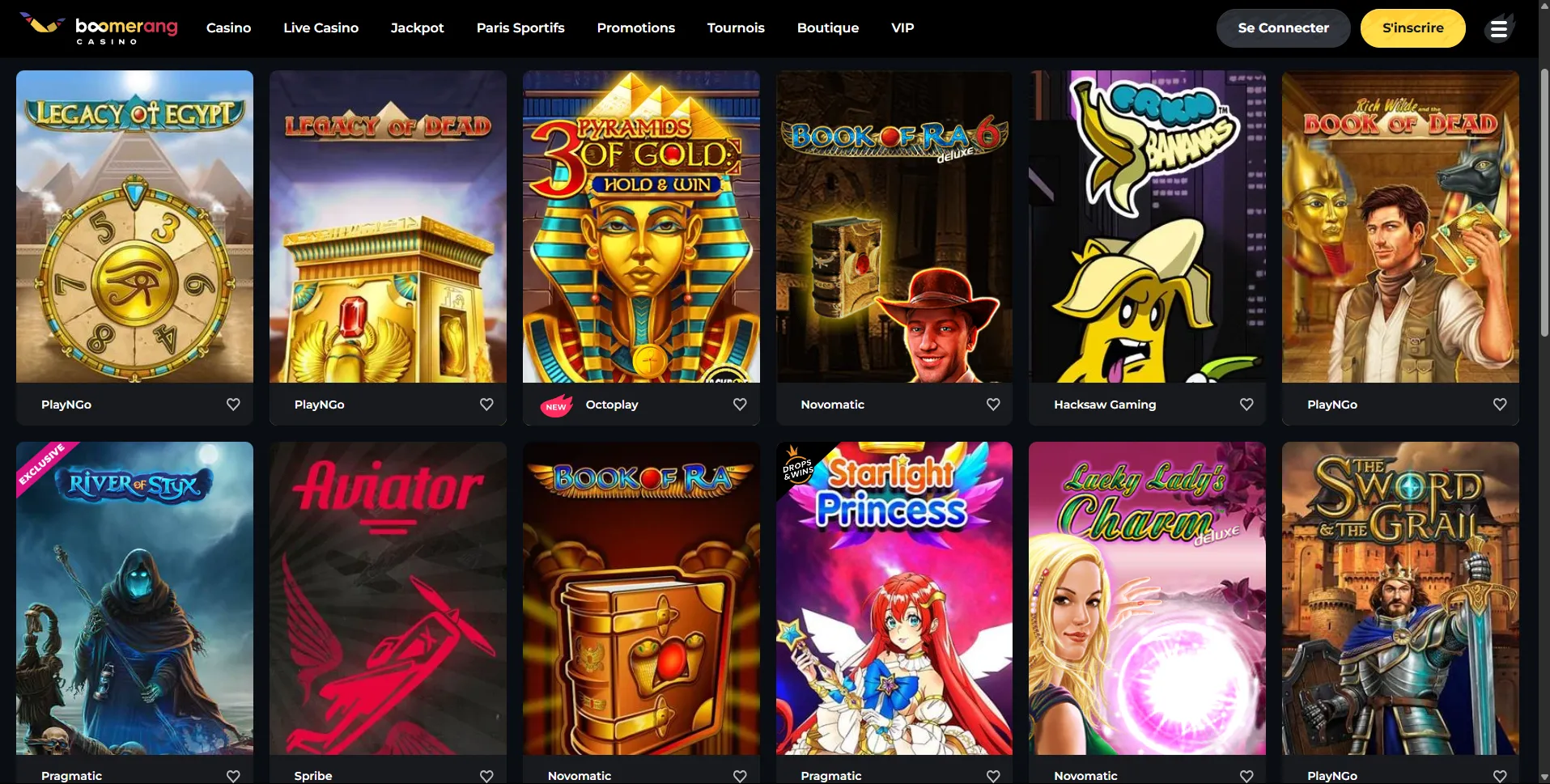 Sélection de jeux