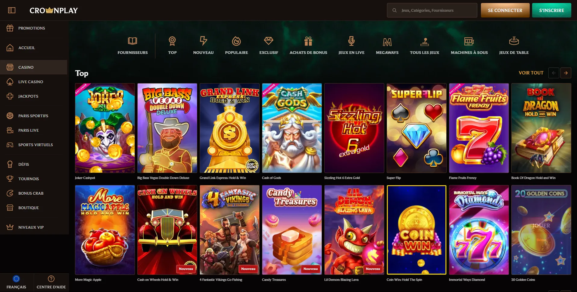 Sélection de jeux