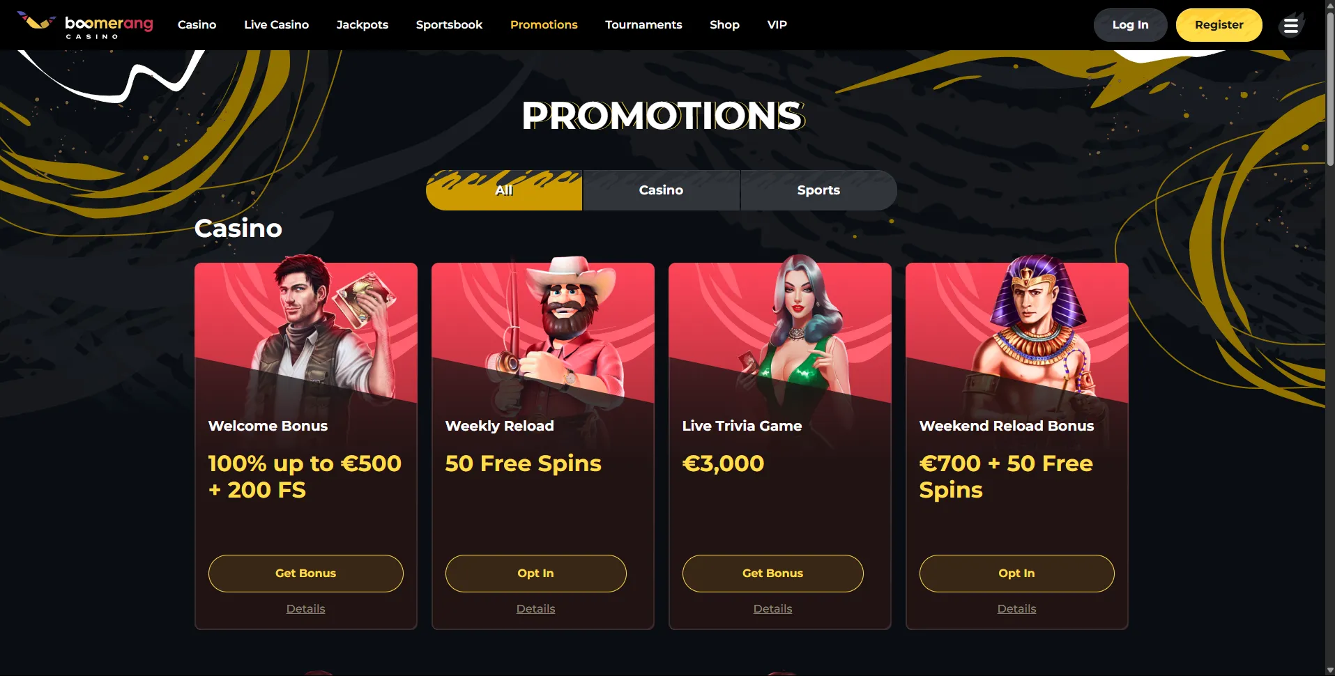 Bonus et promotions